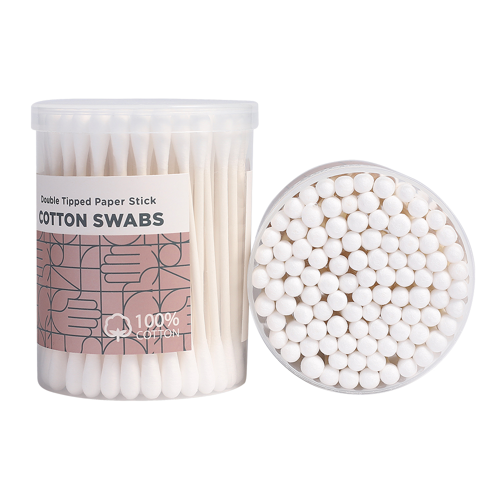 Candy Color Plastic Stick Makeup Removing Cosmetic Cotton Buds Swabs 100PCS/Box