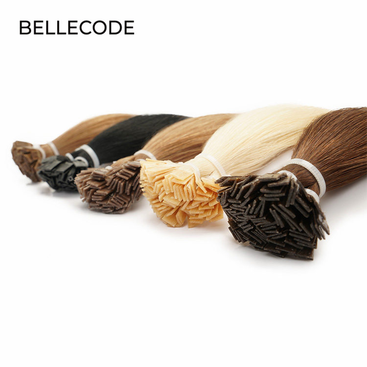 Flat tip hair extension color made of virgin human hair from Viet Nam 8-32 inches bone straight hairextensions & wigs