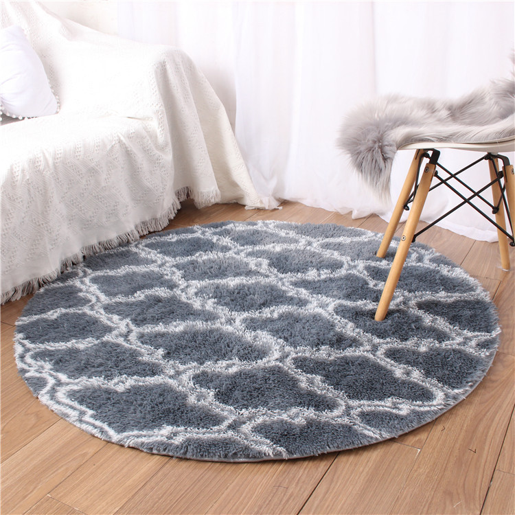 Modern colorful soft shaggy living room polyester floor carpets and rugs