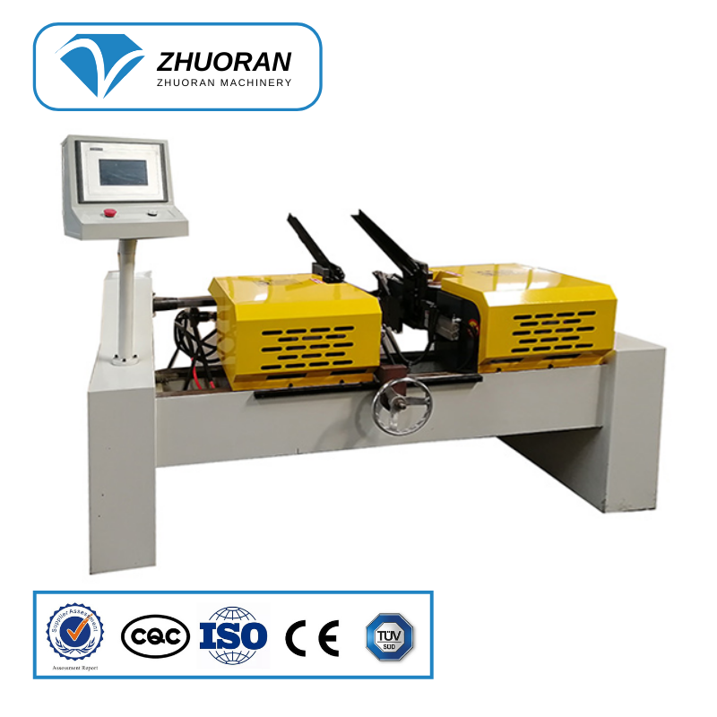 Zhuoran Semi-automatic Automatic cnc aluminum copper exhaust pipe tube end forming machine