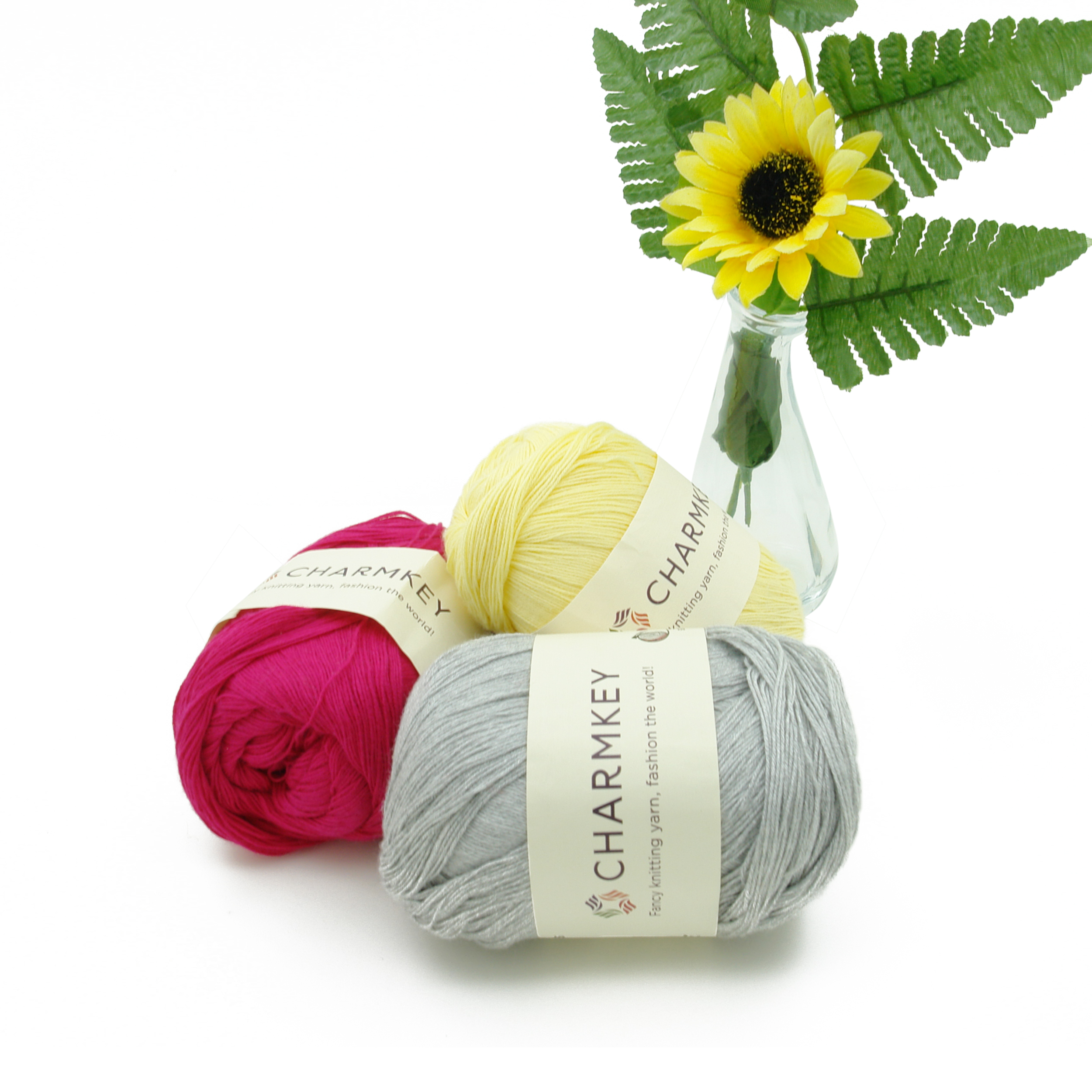 Charmkey Super Soft Natural Bamboo Hand Knitting Yarn for Knitting Baby Clothes