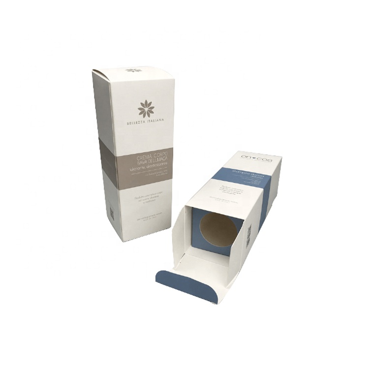 Customized Protect Glass Bottle Packaging Paper Cosmetic Boxes with Insert