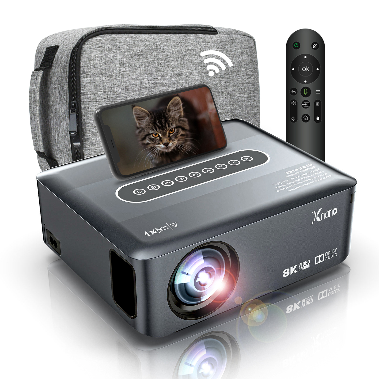 Проекторы Родной 1080P ЖК-светодиодный портативный проектор Фабрика OEM ODM Умный Android WIFI Видео проектор