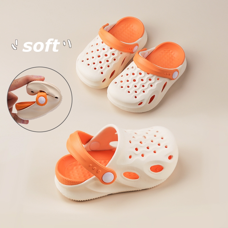 Multi Colour Indoor Sandals Kids Boys Anti-Slip Light Soft Removable Sole Beach Slippers Children Girls Outdoor Summer Baby Hot