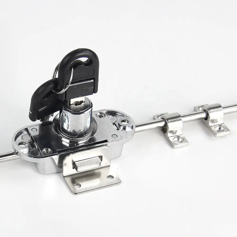 368 zinc alloy wardrobe safety locks furniture closet rod rotating rod cabinet lock
