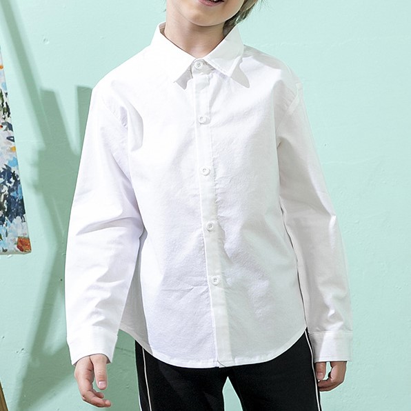 Wholesale Baby Children Toddlers Unisex Organic Cotton Plaid Blank Kids Cotton Clothes Infant Embroidery Long Sleeve Shirts