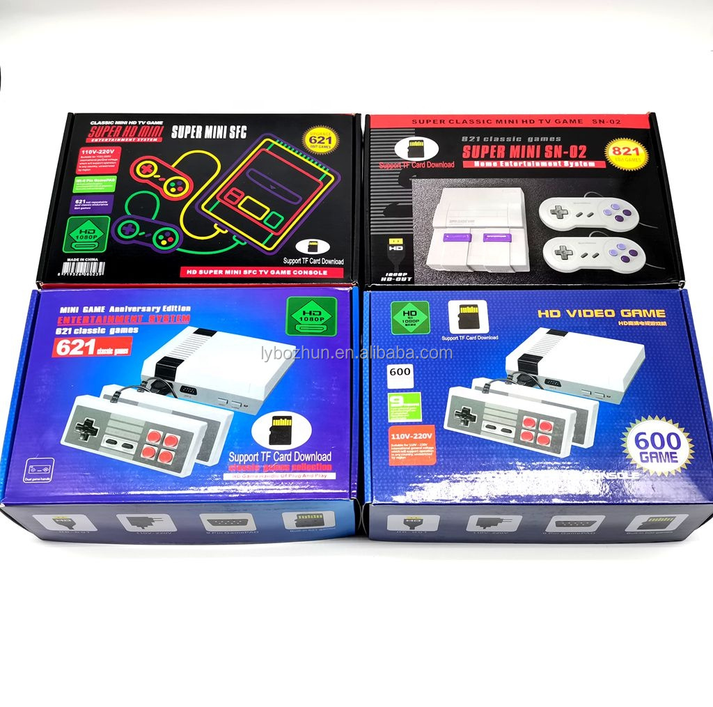 Обновленная портативная игровая консоль 600, 621 игроков, 821 HD ретро мини игровая консоль