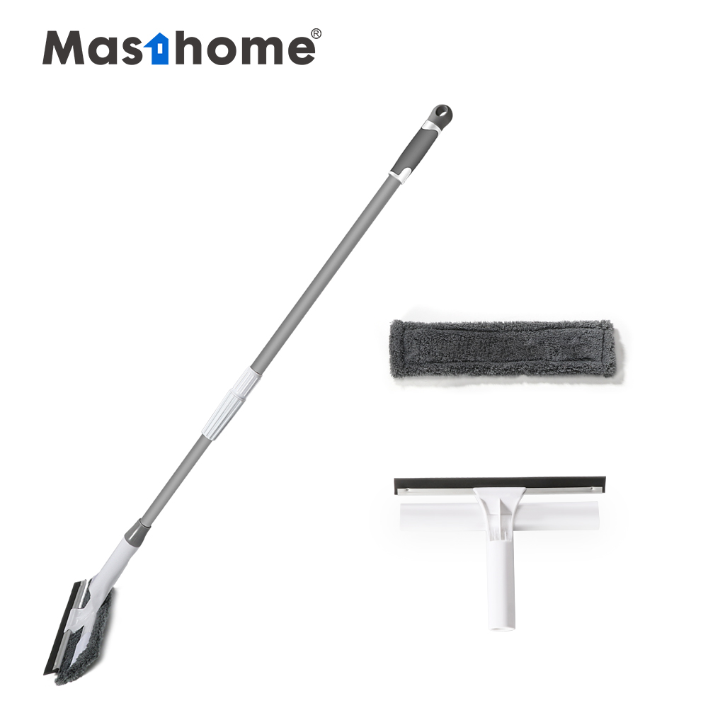 Masthome новая конструкция двухсторонняя скребок для мытья окон скруббер для дома, набор для самостоятельной сборки для очистки стекла