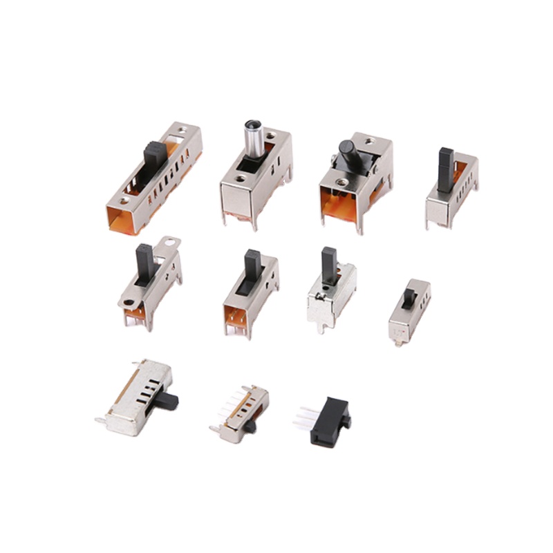 4p7t утопленный слайд-переключатель, прямой угол smd-height-4mm, 8-контактный 2 p3t 3-позиционный слайд-переключатель