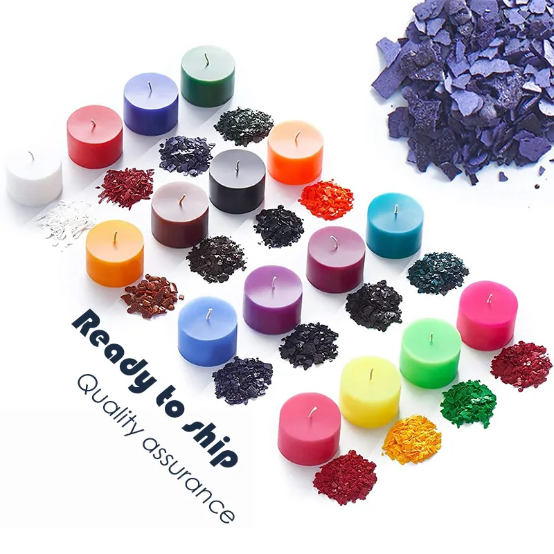 Low MOQ Delivery Fast Colorful Candle Diy Making Set 27 Colors Soy Wax Dye Blocks Candle Color Dye