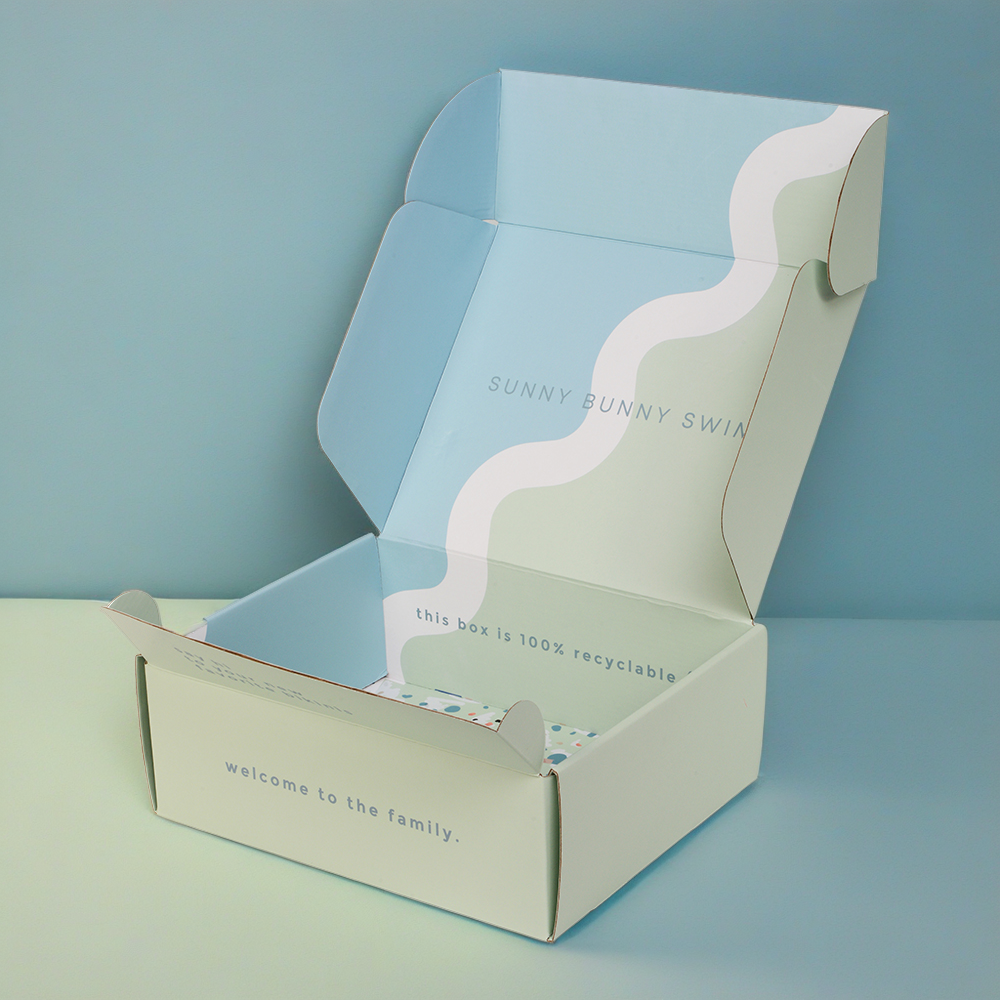 Custom Logo Packaging Large Cardboard Carton Mailer Box Baby Clothing Shoes Corrugated Packaging Paper Shipping Boxes