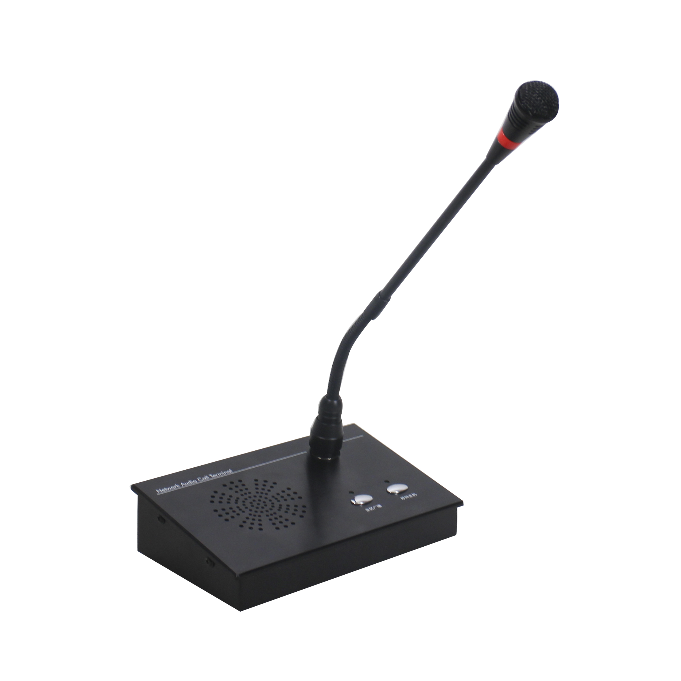 Professional SIP Network PA System Paging Microphone with Full-Duplex Two-Way Intercom