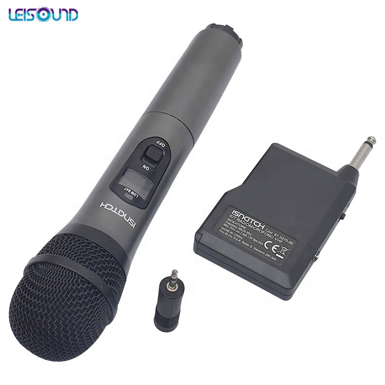 LEISOUND Горячая Продажа UHF кардиоидный ручной динамический микрофон беспроводной микрофон для караоке и вечеринок микрофон