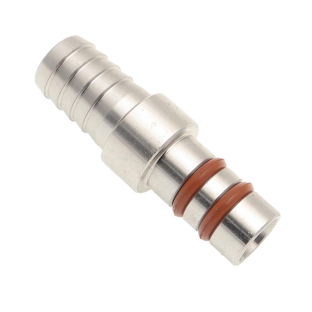 Push fit growler filler for beer tap tube double O-ring jug bottle filler