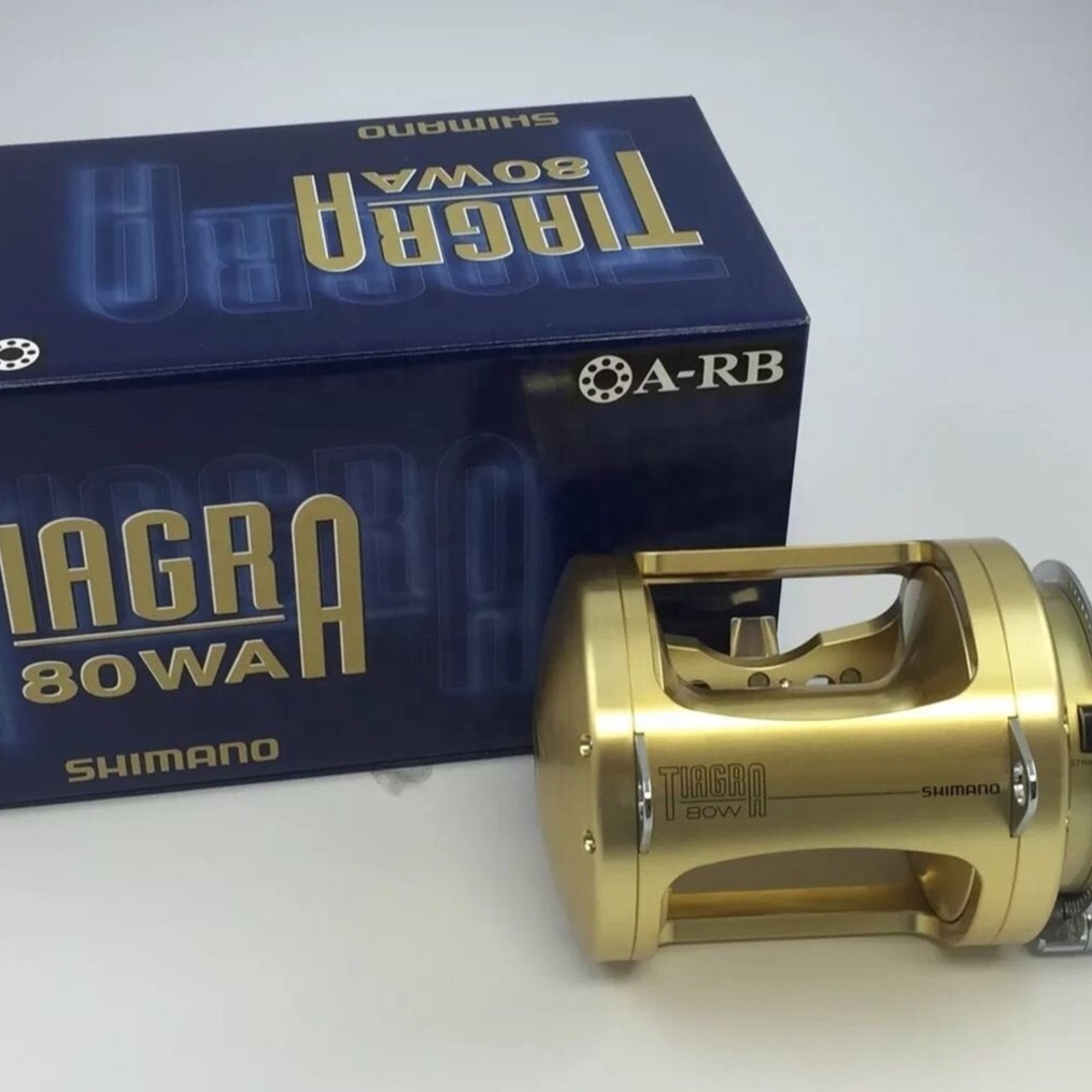 Фабрика Новая аутентичная обувь Tiagra TI80 WA-широкий 2-х скоростная троллинговая Катушка-абсолютно новый в коробке