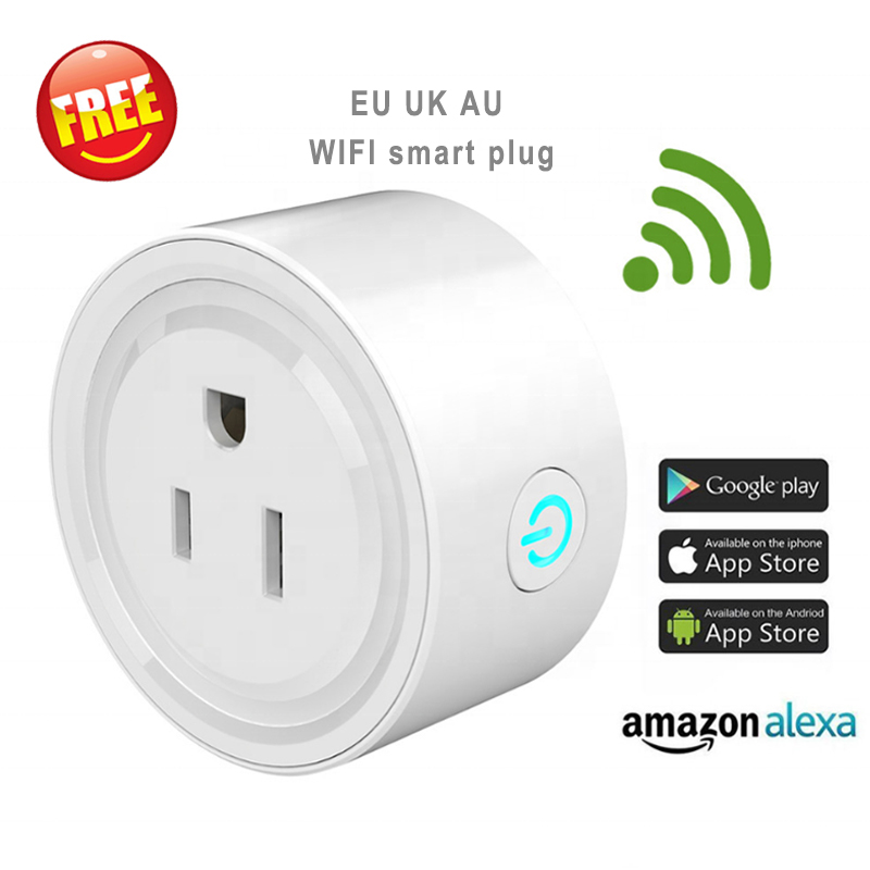 Одобрение FCC Alexa wifi умная вилка 10A стандарт США работает с Amazon Alexa Google Home