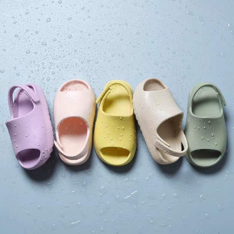 Сандалии Yeezy Детские с кокосовым узором, мягкая подошва, пляжные тапочки для детей и родителей, летняя обувь