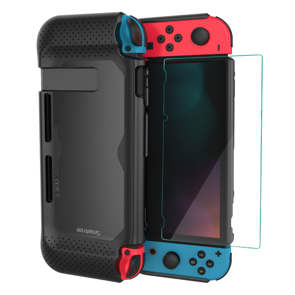 Smatree закаленное стекло экрана протектор для Joy-Con контроллер игры аксессуары ТПУ противоударный дизайн чехол для Nintendo Switch