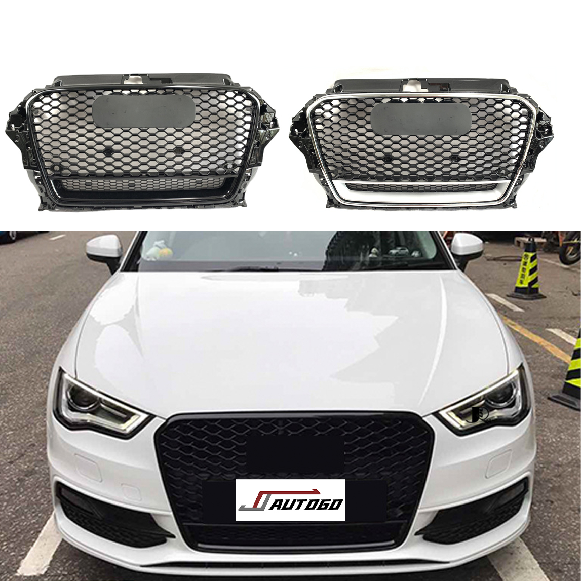 Автомобильная модификация для Audi A3 8V обновление для Racing Sport RS3 Honeycomb Style 2014-2016 Решетка переднего бампера