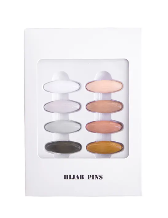 Newest High Quality Hijab Accessories Pin Muti-Color Plastic Scarf Buckle Muslim Hijab Safety Pins Bundle