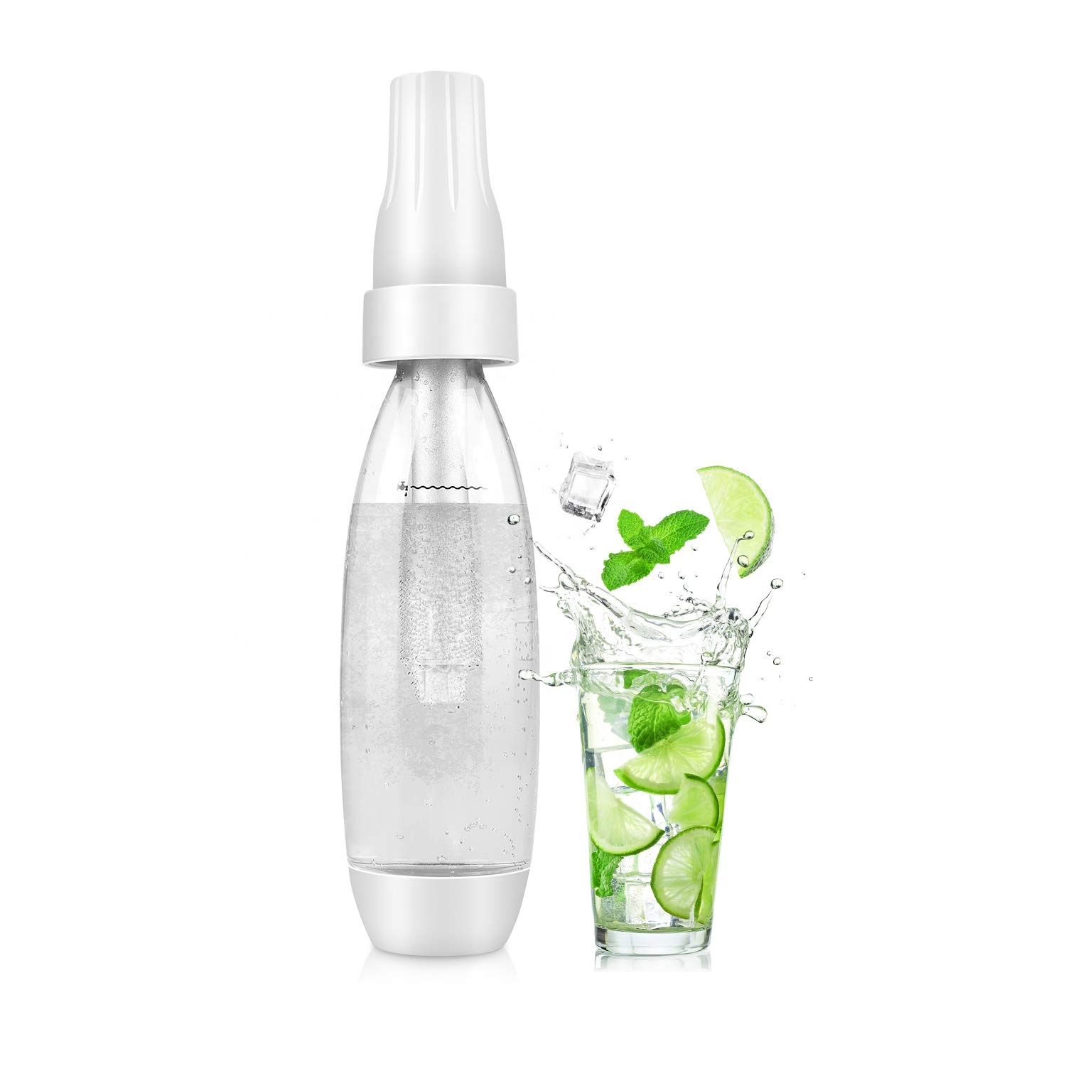 Портативный Drinkmate сверкающие газированной воды чайник ручной настольный домашний BPA Бесплатный эко пластик Ручной пресс конвеерная машина для розлива газированных изготовитель содовой