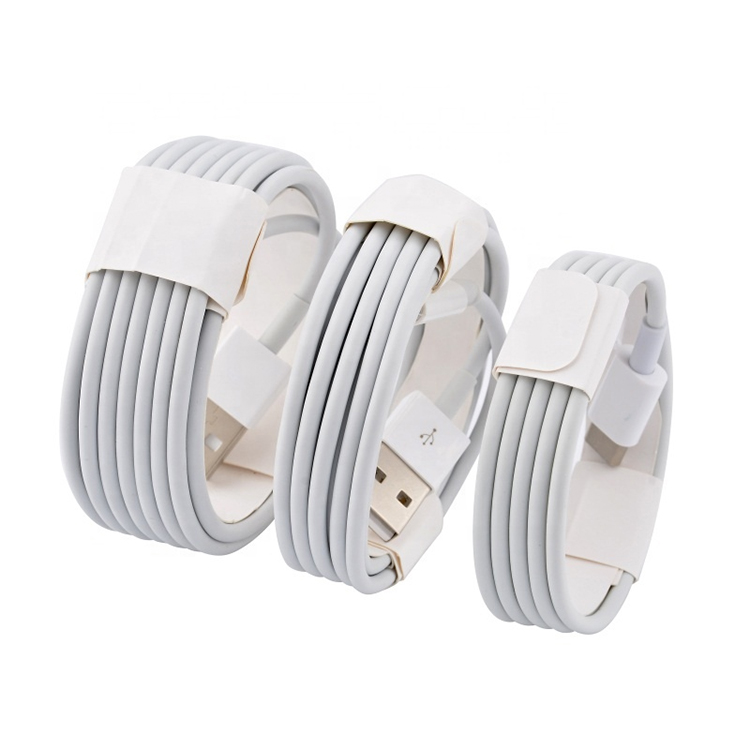 100% Оригинальный 8Pin USB кабель Шнур ТПЭ 1 м белый зарядный шнур для мобильного телефона Apple iPhone