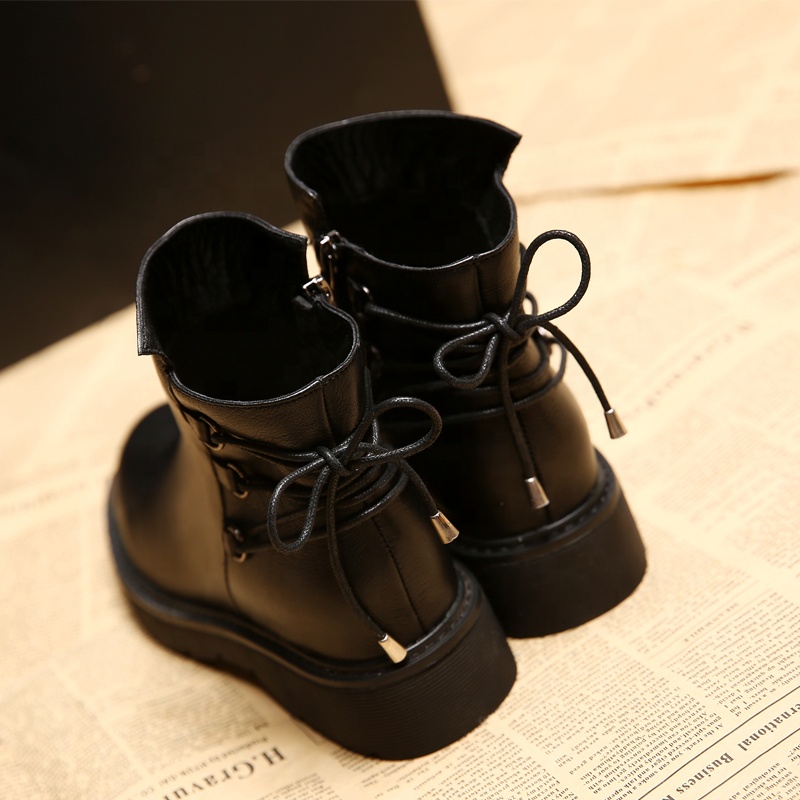 Wholesale Martin Boots Add Wool In Winter After The Bind Thick Soled Black Snow Boots
