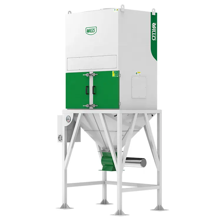 Auto Unloading Dust Extractor Air Pulse Jet Self Cleaning Industrial Dust Collector Machine