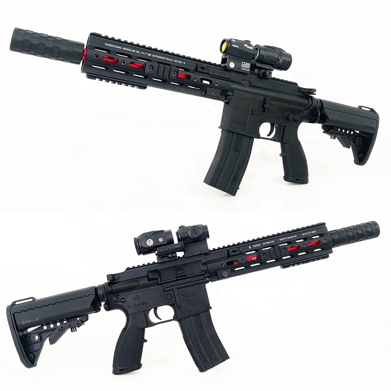 Штурмовая винтовка jingming M4, нейлоновая электрическая пистолет HK416 с гелевыми шариками и водяными бусинами, игрушечное ружье для активного отдыха