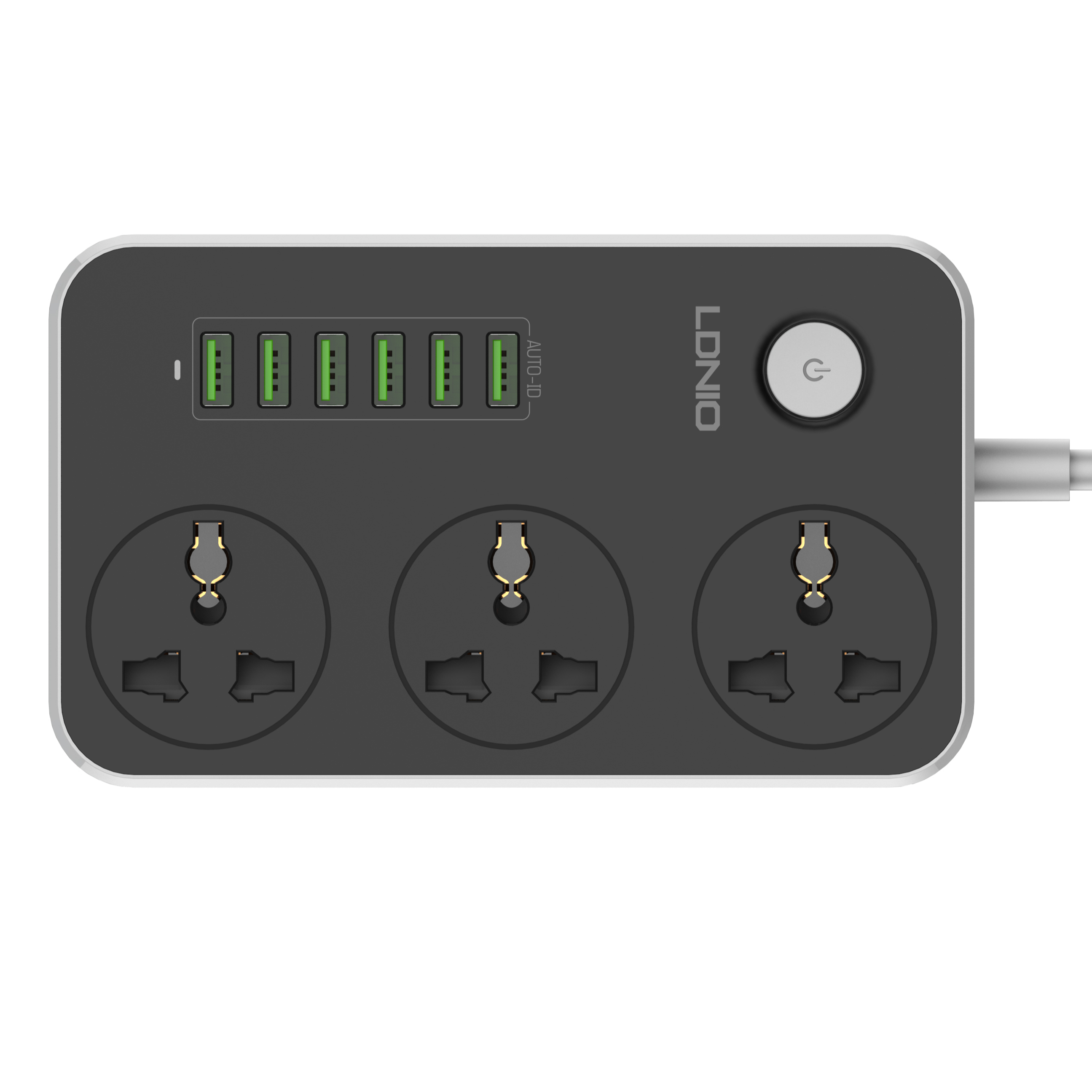 LDNIO-Universal Electric Socket с Switch Control, 3 AC Outlets, Extension с 6 USB, phone для Charge, SC3604