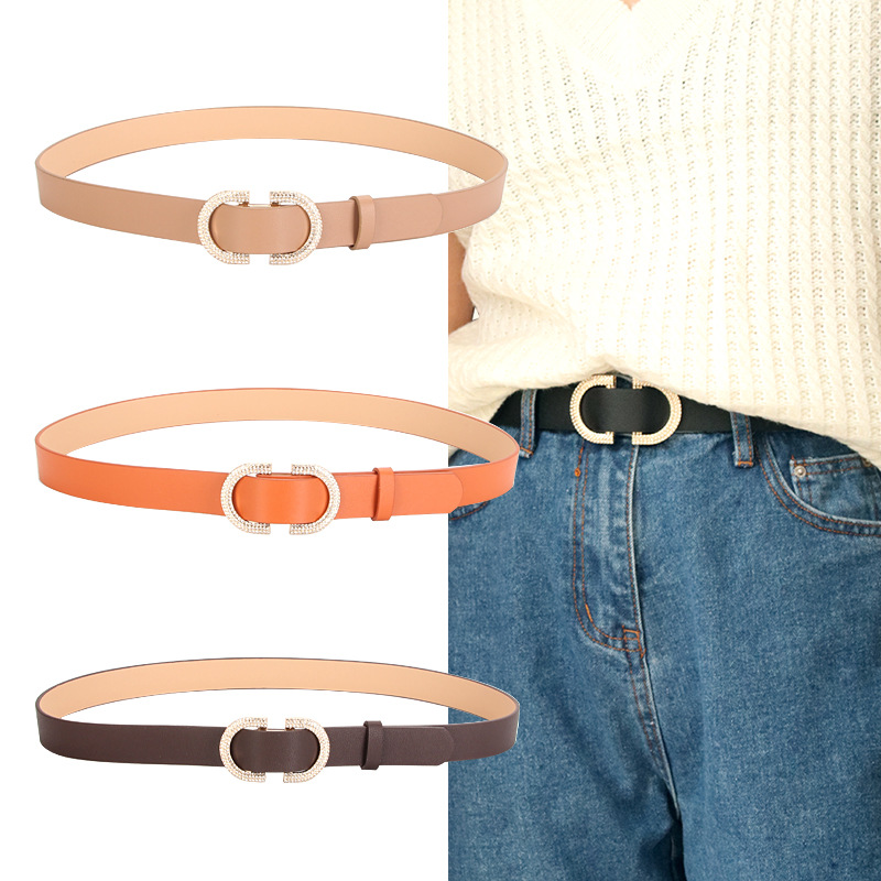 Fashion Wholesales Ladies Pu Belt For Women Purple Black Customized Time Buckle Adjustable Pcs Color Material Zinc Origin Sample