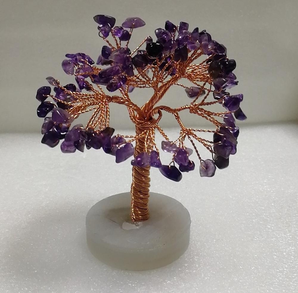 Natural Semi Precious Stone Assorted Stone Tree Gift/gemstone Lucky Tree