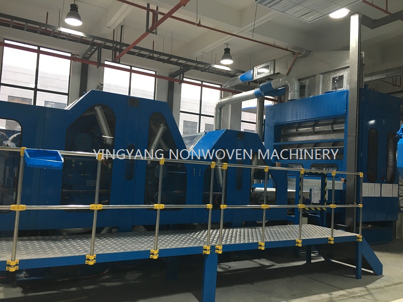 NONWOVEN MACHINERY SINGLE CYLINDER/ DOUBLE CYLINDER CARDING MACHINE