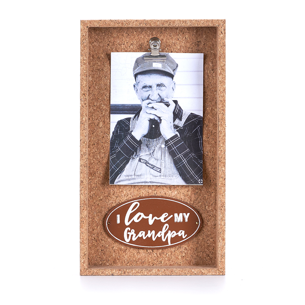 Pesonalized Wood Decor Cork Board Photo Frames Wood Photo Holders Photo Clips