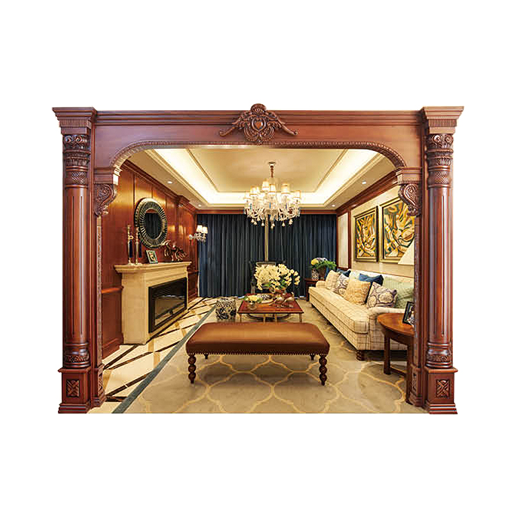 China Factory Manufacture Classical Teak Traditional Style Custom Size Solid Wood Doors Frame