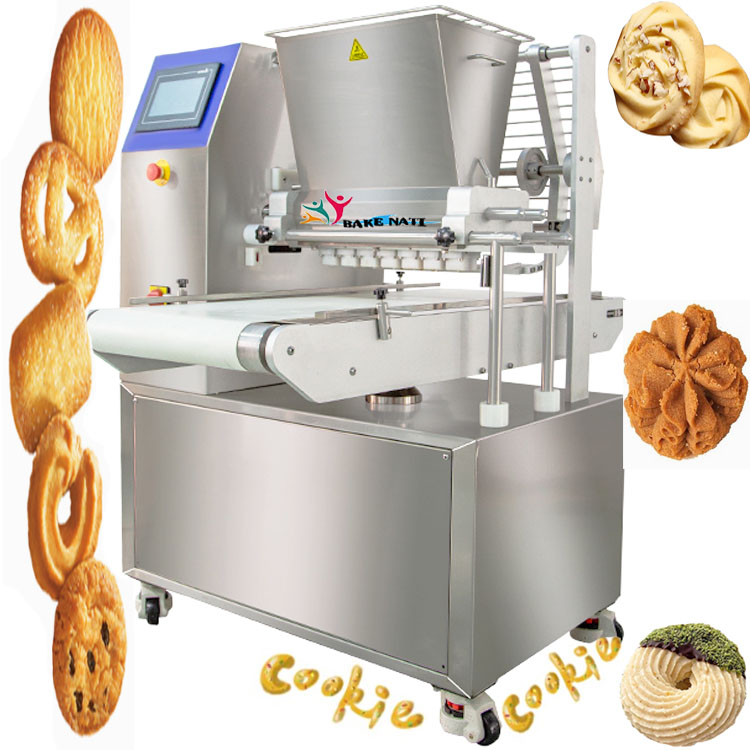 Shanghai Bakenati BNT-700A twisted flower cookies depositor machine wire cutting biscuit cookie making machine