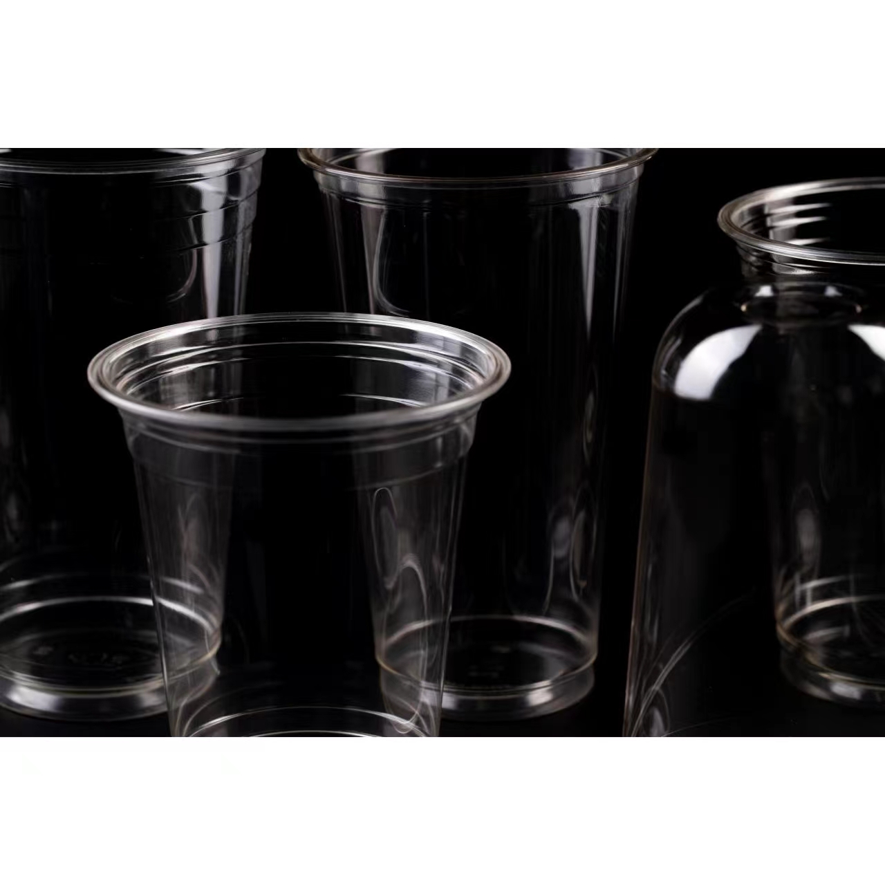 China Manufacturer Disposable Tea Holder Plant Based Biodegradable Pla Transparent Cup