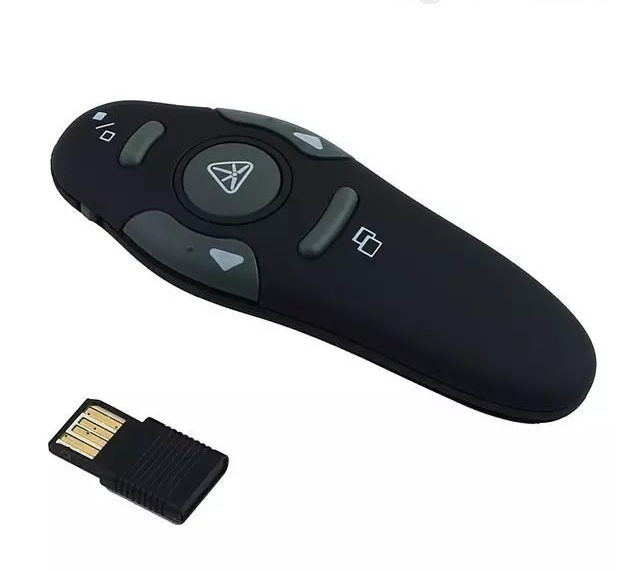 2,4 ГГц беспроводной Даритель с красной лазерной указки ручка USB RF пульт дистанционного управления PPT Powerpoint страница вверх/вниз