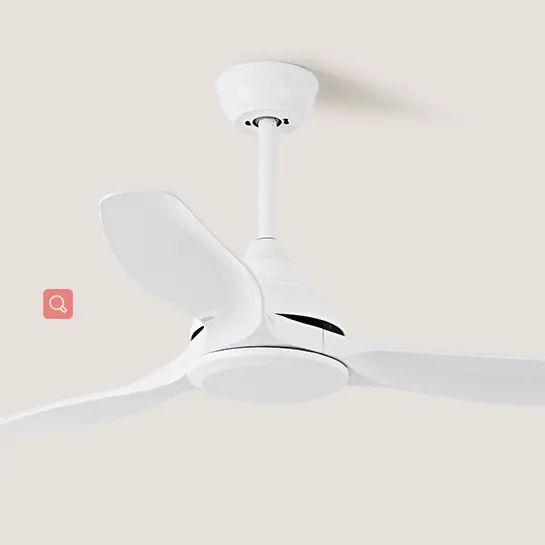 European Style AC DC 48 Inch 24W Quality Fashion Fan Style Dimmable Led Ceiling Fan ABS 3 Blades Wall Control Remote Control