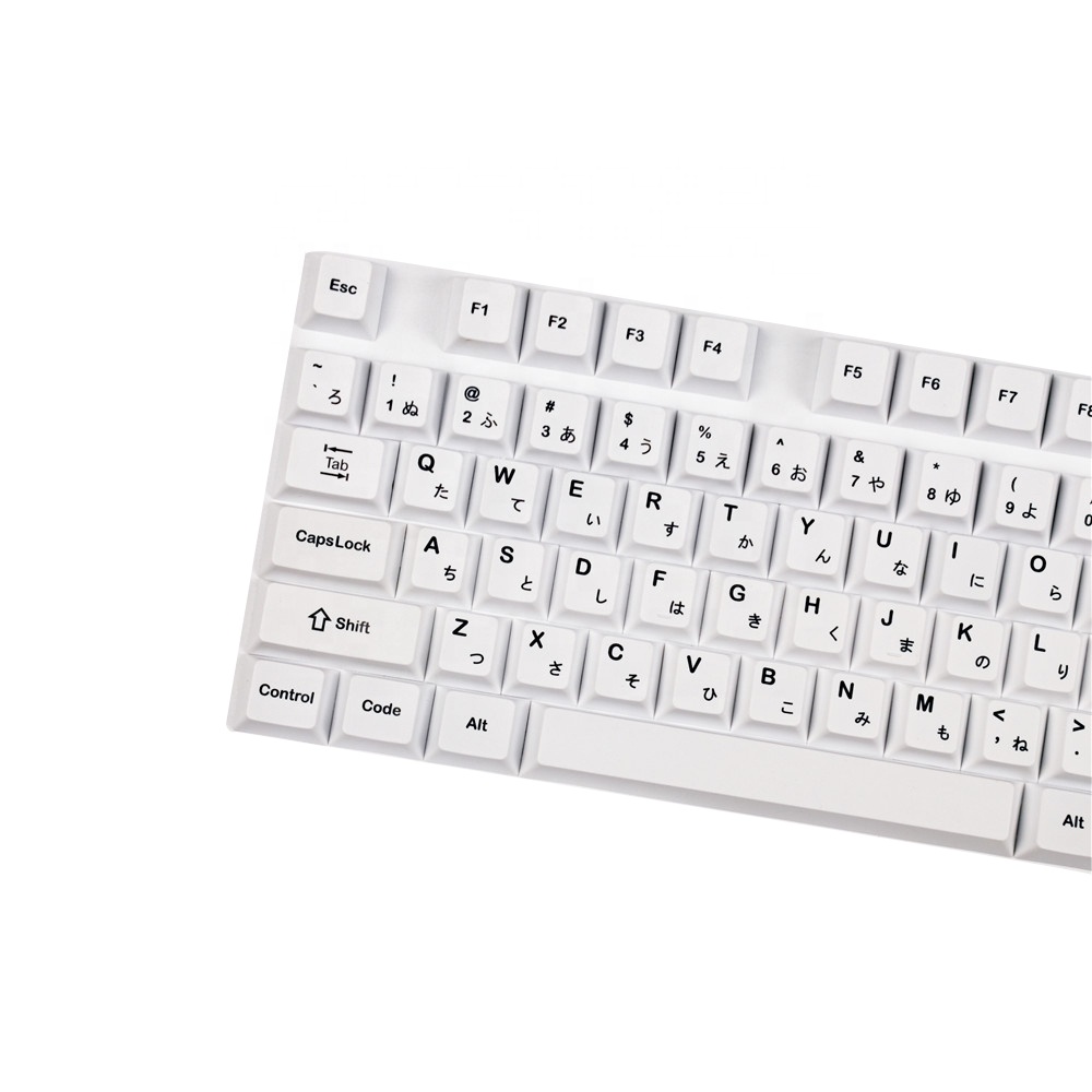 Черно-белые японские колпачки клавиш Cherry Profile PBT для компьютерной механической клавиатуры