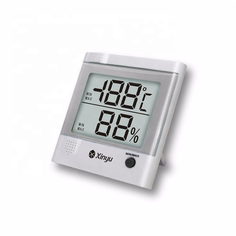 Best selling custom multifunctional memory function high accuracy bath flexible digital cold room thermometer with hygrometer