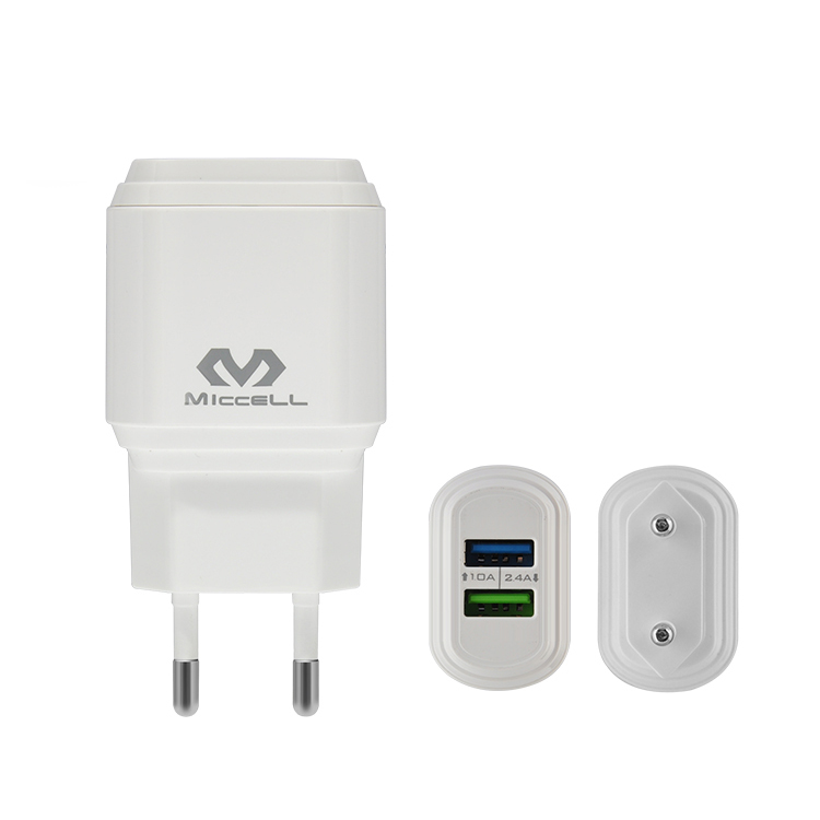 Сетевое зарядное устройство Veaqee с двумя usb-портами, 5 В, 2,4 А