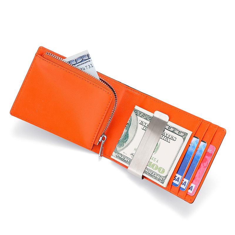 ISO9001 Новый дизайн мужской кожаный бумажник rfid Блокировка тонкий держатель кредитной карты минималистский передний карман бумажник для мужчин