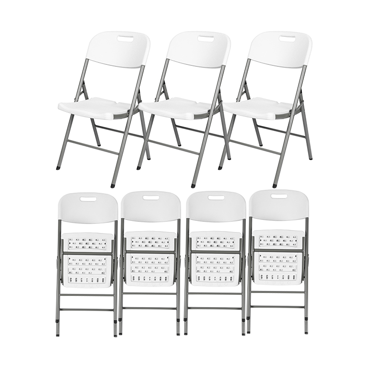 restaurant indoor outdoor white folding chair plastic folding chairs for event