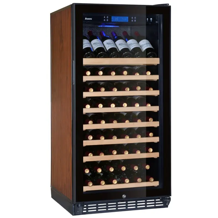 New 75  bottles compressor wine display chiller vertical wine refrigerator wine bottle coolers