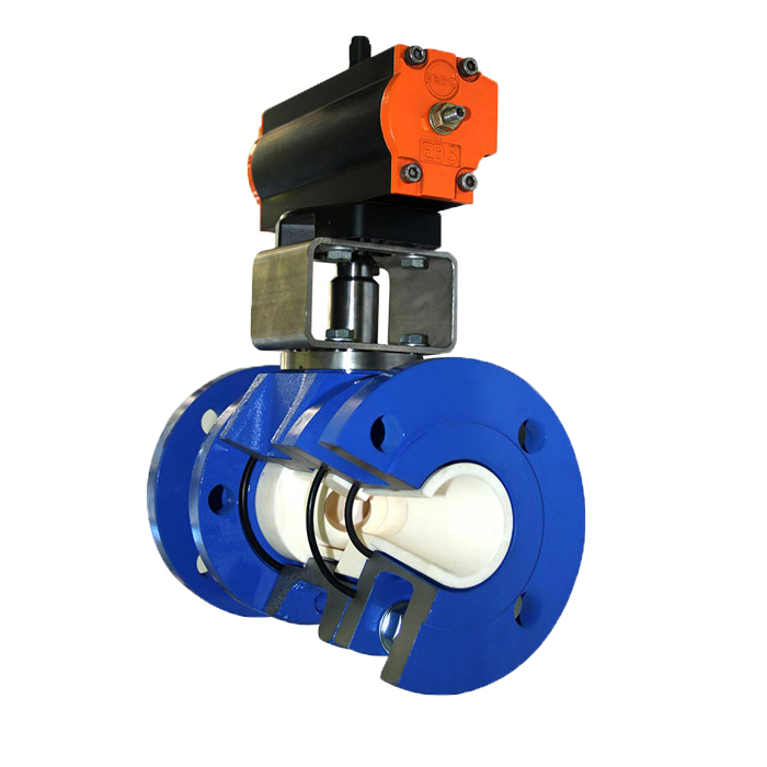 ZrO2 Al2O3 Complex Ceramic Lined Chemical Resistant Ball Valve