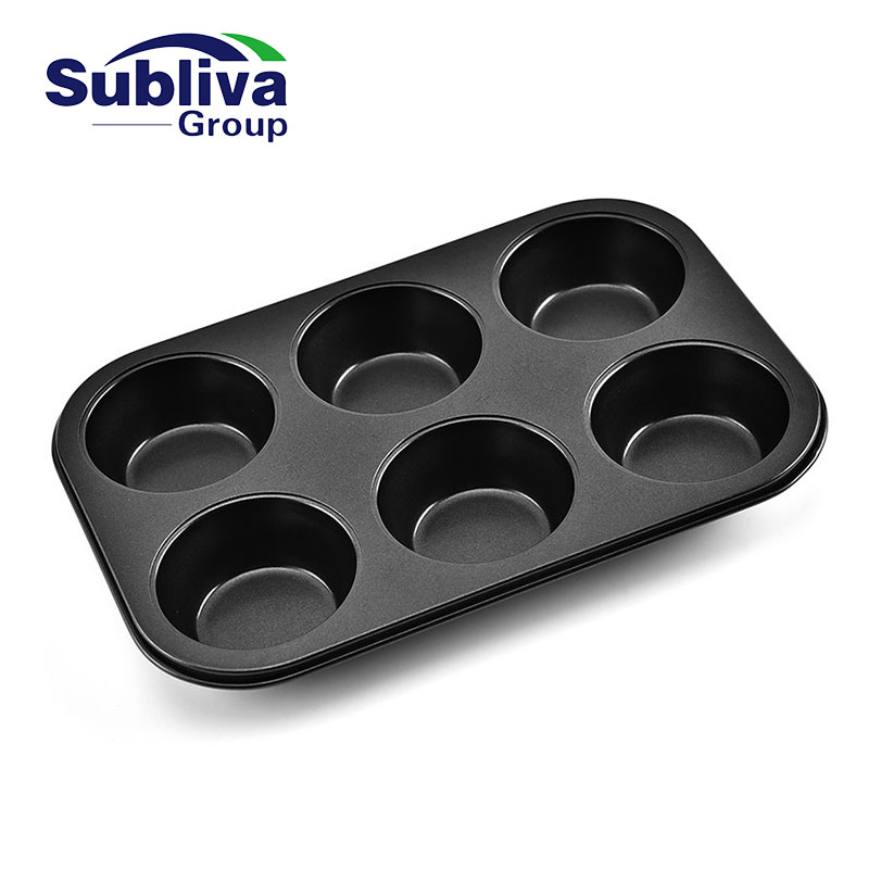 Carbon Steel Non-Stick Muffin Tray 6 Cup
