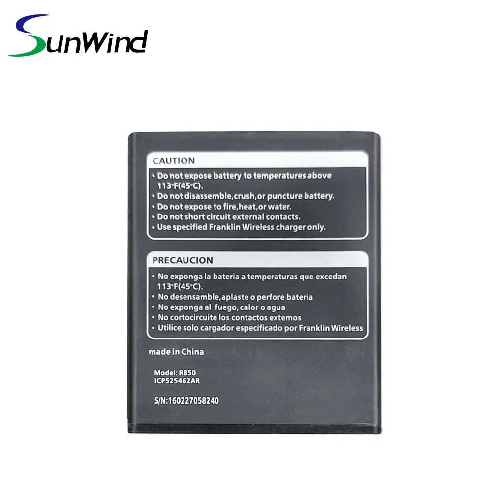 3.8V Rechargeable Li-ion 2450mAh Battery for Franklin Wireless R850 R871 R717 T9 Mobile Hotspot Battery