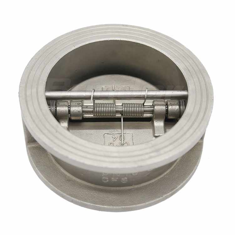 Bundor ansi dn100 8 дюймов pn100 ss316 cf8m межфланцевый двойной пластины обратные клапаны для воды
