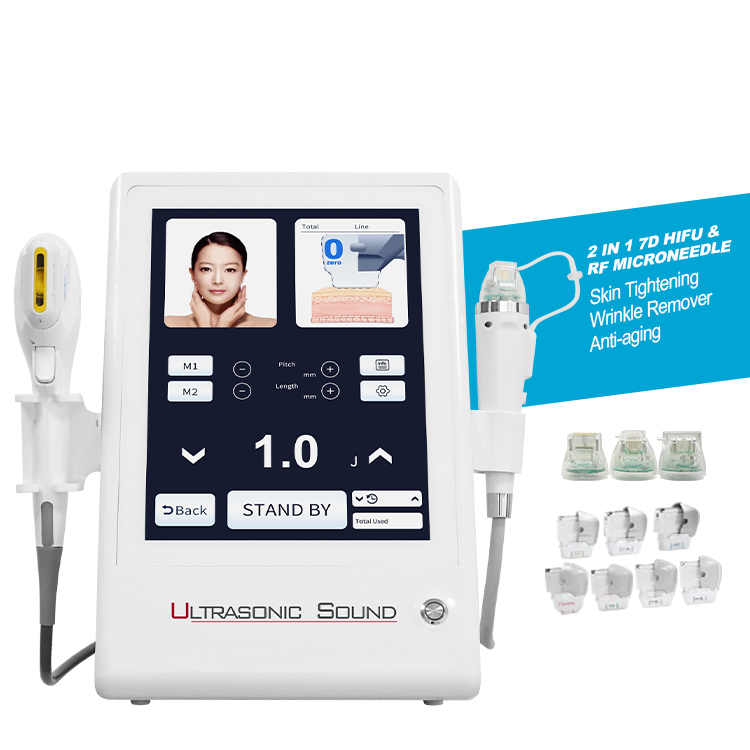 2023 Рекламная цена 2in 1 7d Hi Fu Microneedling 7d Hifu с Rf-микронидлингом портативная машина для микронидлинг фракционный Ref y